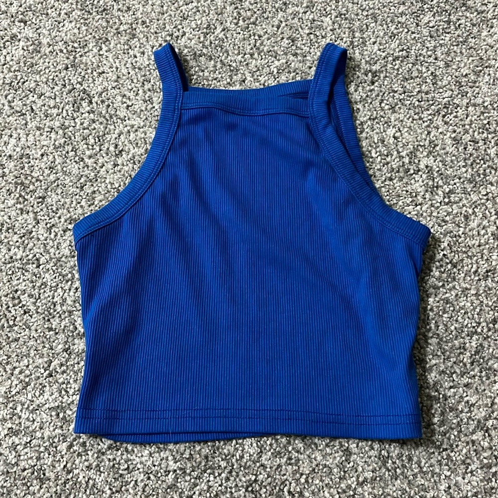 blue shein tank top